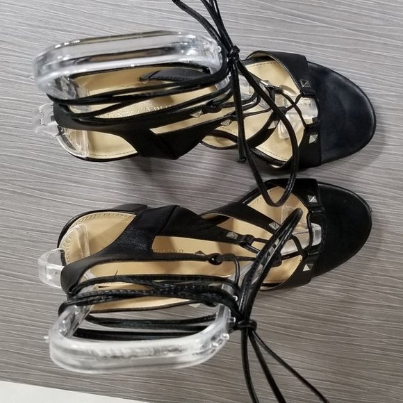 Ivanka Trump Black Strappy Heels - Picture 8 of 11